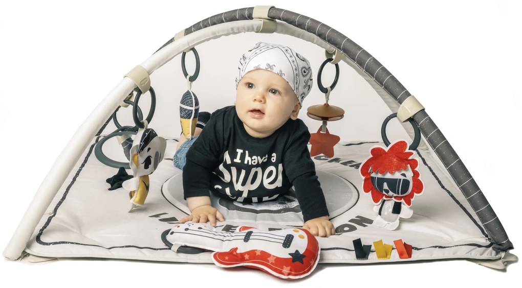 Hracia deka s hrazdou štvorcová Gymini Tiny Rockers