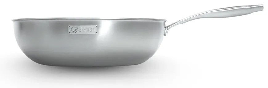 Elmich Nepriľnavá nerezová Wok panvica Tria Ceramic s keramickým povrchom Ø 26 cm