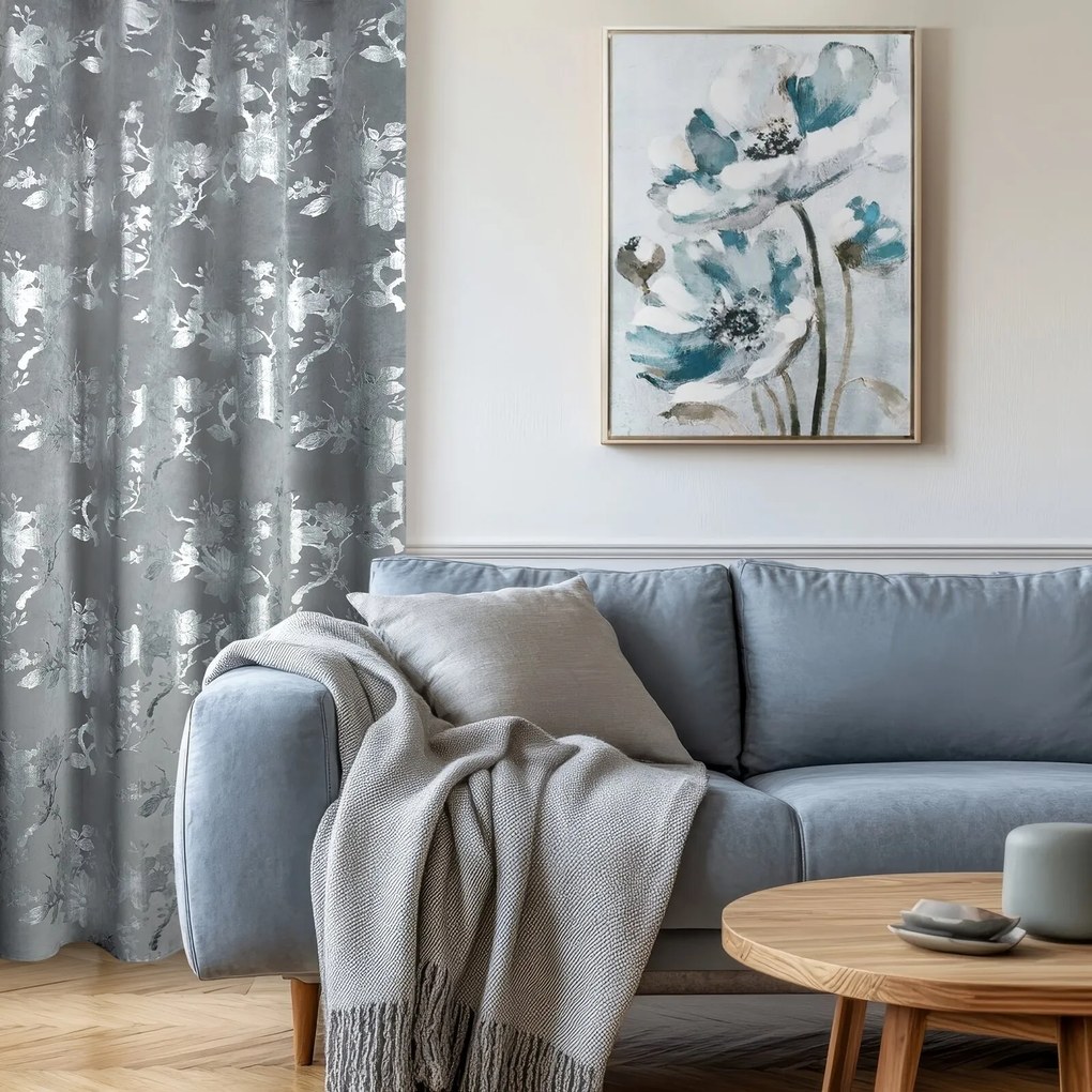 ZATEMŇOVACÍ ZÁVES NA KRÚŽKOCH CELIA 140X250 CM VZOROVANÁ