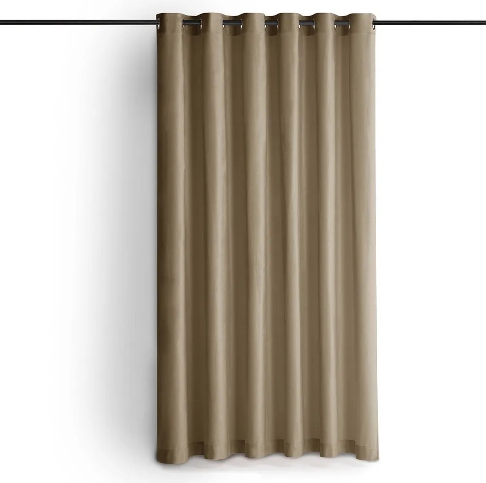 Béžový zamatový dimout záves 200x270 cm Velto – Filumi