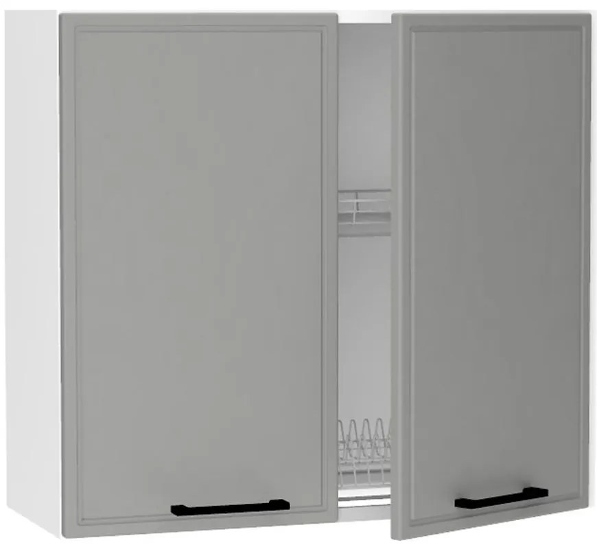 Kuchynská skrinka Emily W80su Alu Dast Grey