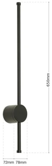 Orion WA 2-1473 - LED Kúp. osvetlenie zrkadla FERDINAND LED/12W/230V IP54 čierna