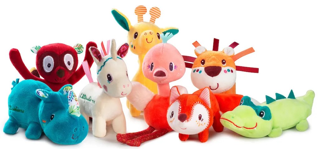 Lilliputiens - malá plyšová hračka - jednorožec Louise