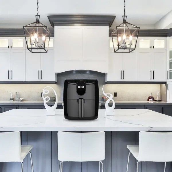 TESLA Electronics AirCook - Multifunkčná dig. teplovzdušná fritéza 4 l 1500W/230V