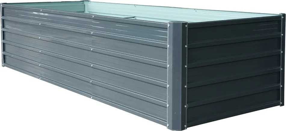 Vyvýšený záhradný záhon BestBerg VZ-1250A / 1250 l / 240 x 90 x 58 cm / sivá