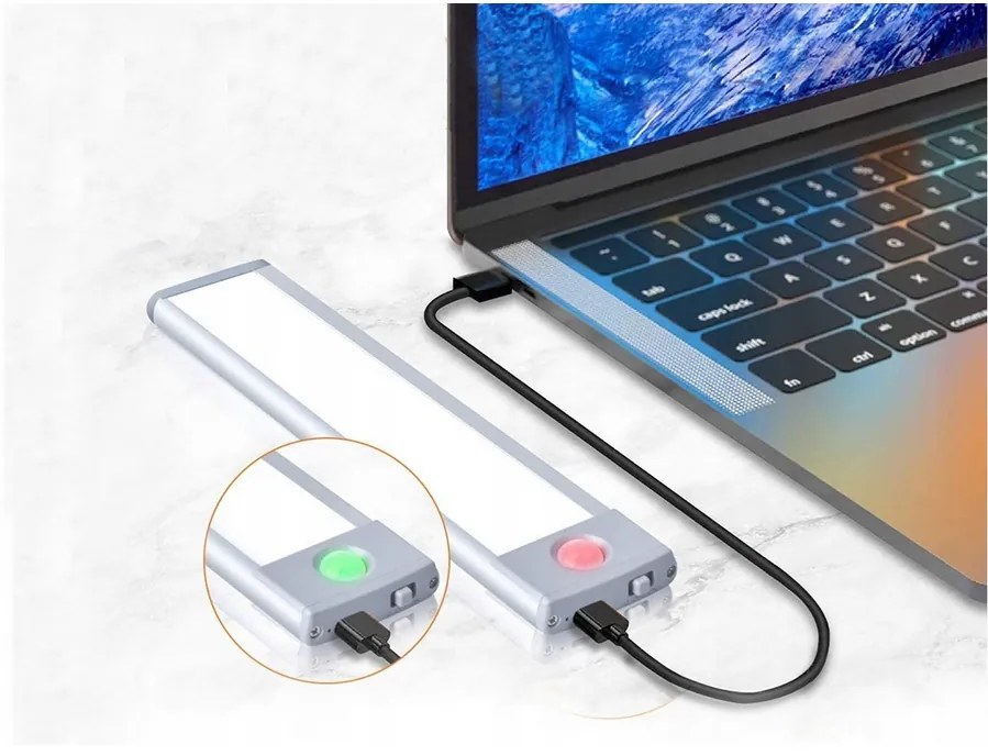 Verk 08366 Multifunkčné LED osvetlenie s pohybovým a súmrakovým senzorom 32 cm biela