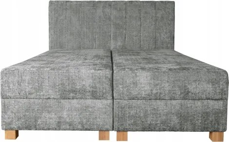 Čalúnená dvojlôžková posteľ LARGO 160x200 sivá