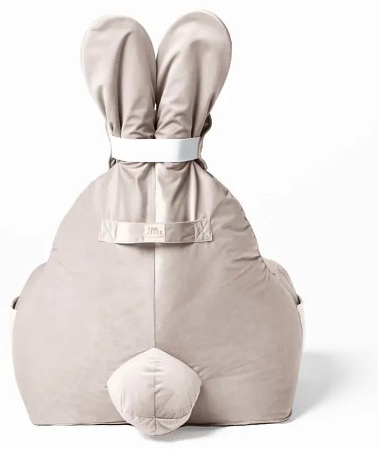 Béžový detský sedací vak Funny Bunny – The Brooklyn Kids