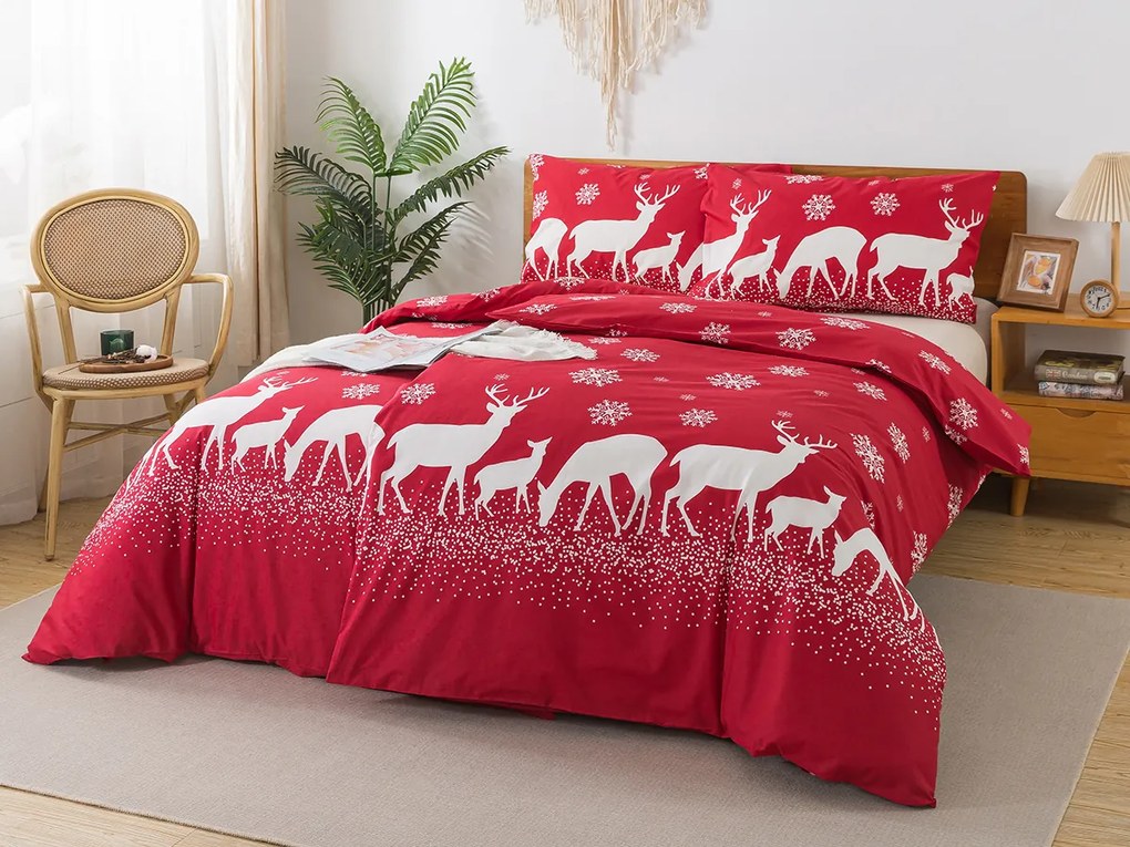 XPOSE® Bavlnené Renforcé obliečky INGRID - červené