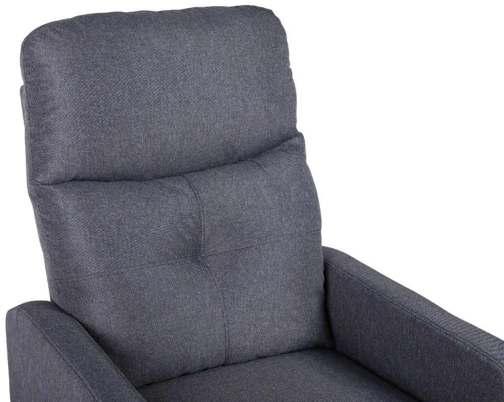 TV kreslo MODO PLUS s elektrickým polohovaním — látka, sivá, nosnosť 130 kg