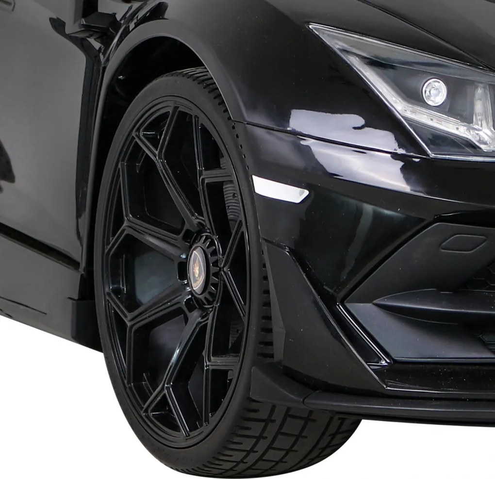 Ramiz Lamborghini SVJ DRIFT pre 2 deti čierna + funkcia Drift + diaľkové ovládanie + MP3 LED + pomalý štart