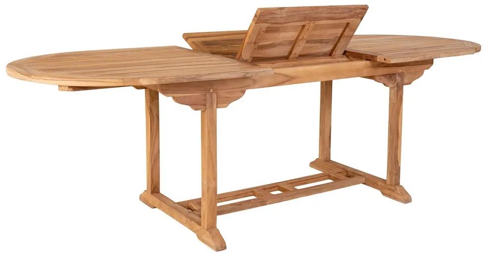 Dizajnový záhradný stôl Risha 180-240 cm teak