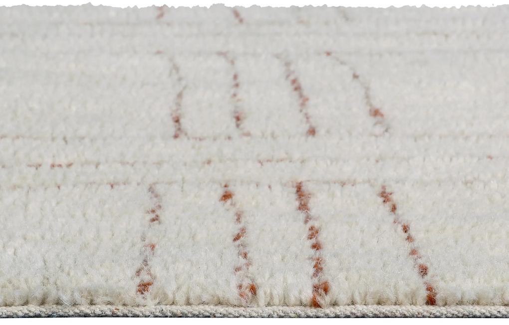 Vlnený koberec hellos 170 x 240 cm béžový MUZZA