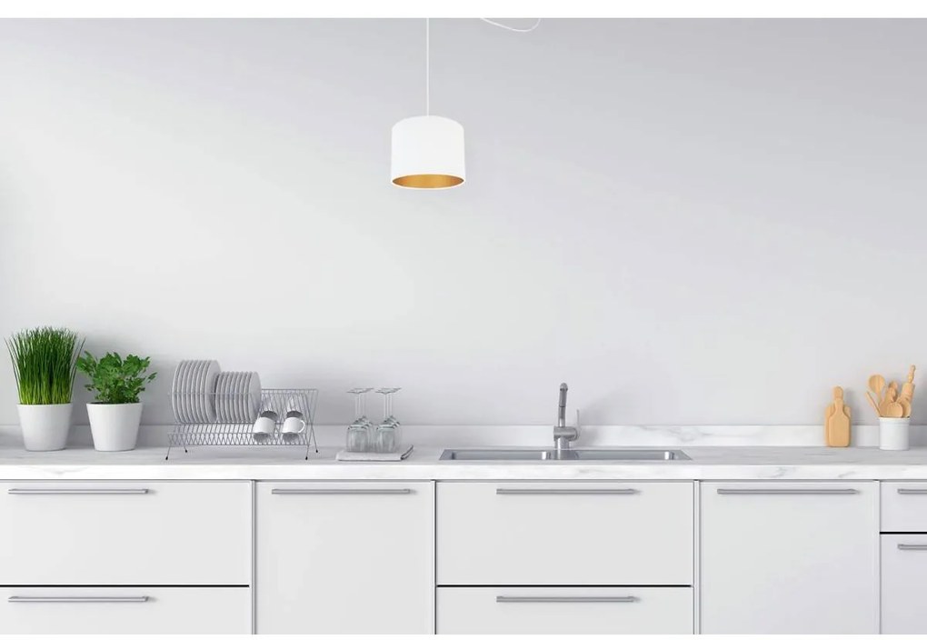 Závesné svietidlo Mediolan Spider, 1x textilné tienidlo (výber z 10 farieb), (výber z 2 farieb konštrukcie), g