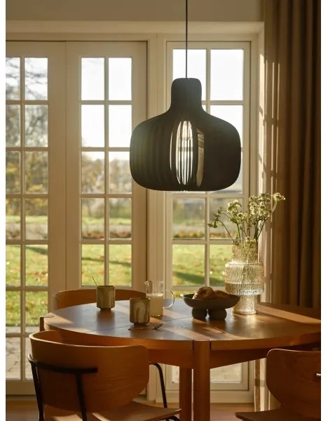 Nordlux - Luster na lanku HAZO 1xE27/60W/230V čierny