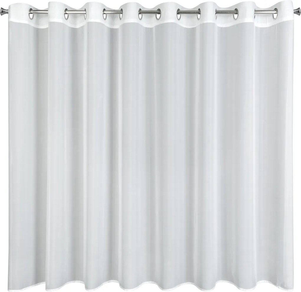 ZÁCLONA NA KRÚŽKOCH VENUS 300X145 CM BIELA