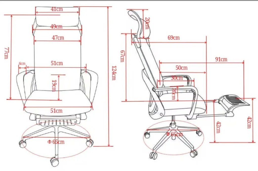 Ergonomická kancelárska stolička Liftor Orca, čierna
