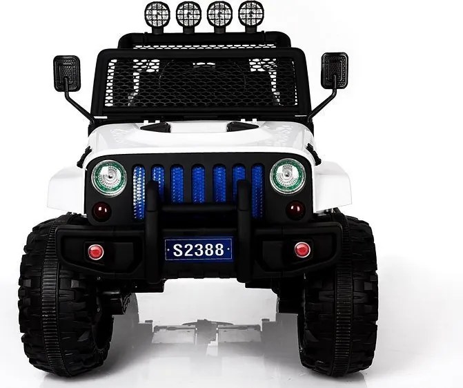 LEAN CARS Elektrické autíčko Jeep S2388 biele 4x45W