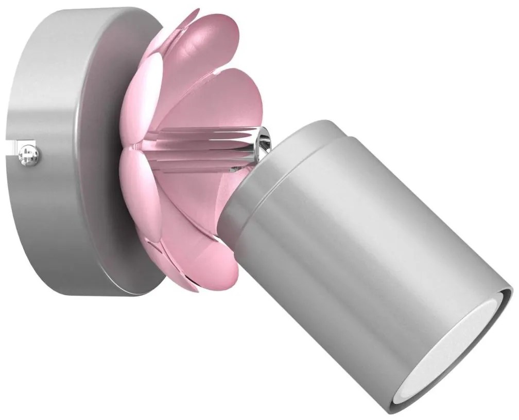 Nástenné bodové svietidlo FLOWER 1xGU10/8W/230V matný chróm