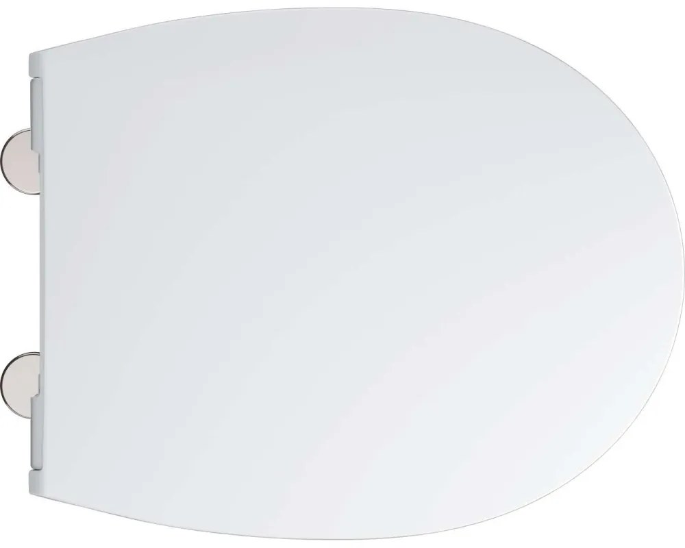 GROHE Bau Ceramic WC sedátko Slim s automatickým pozvoľným sklápaním - Softclose, odnímateľné, z Duroplastu, alpská biela, 39923000