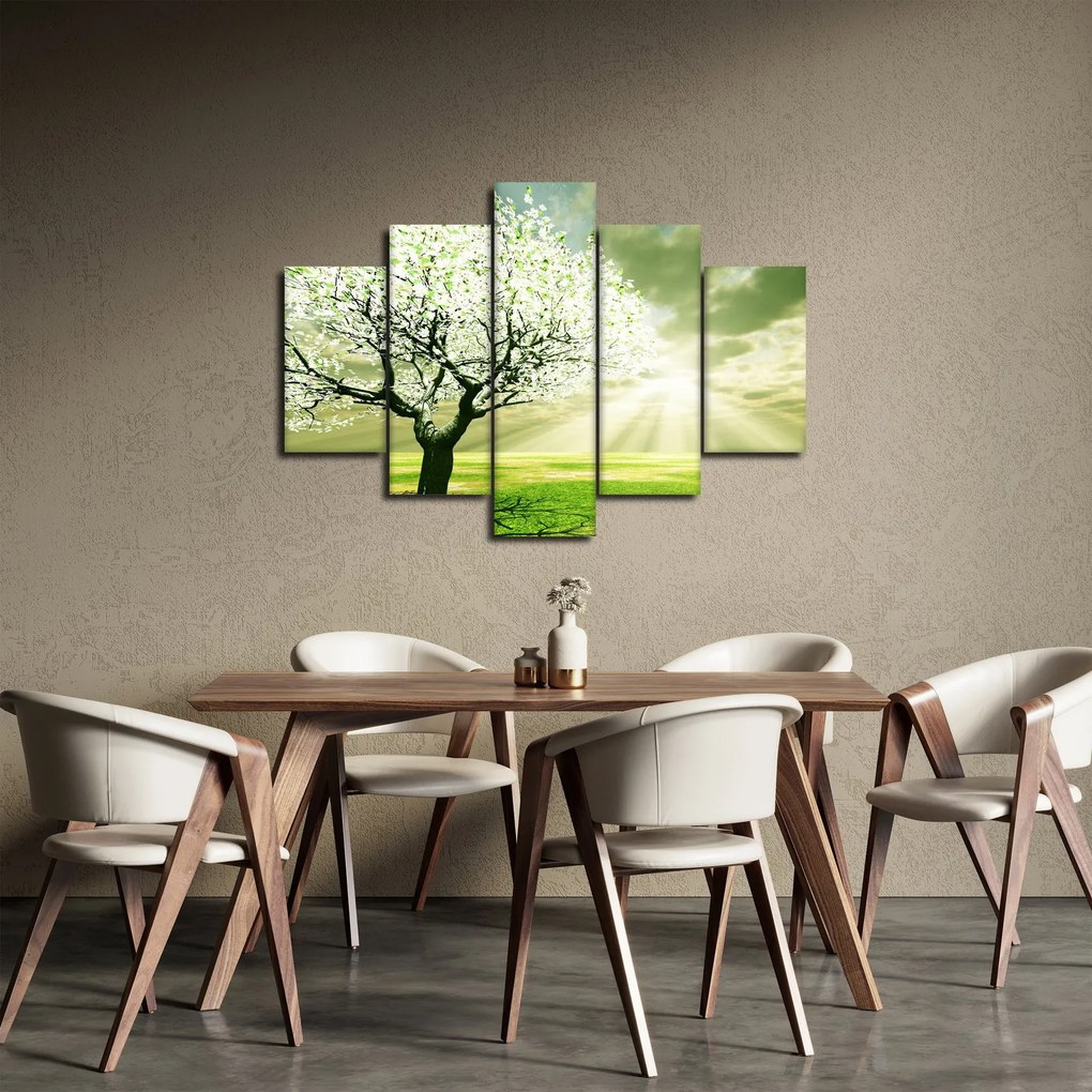 Obraz stromu na lúke (150x105 cm)