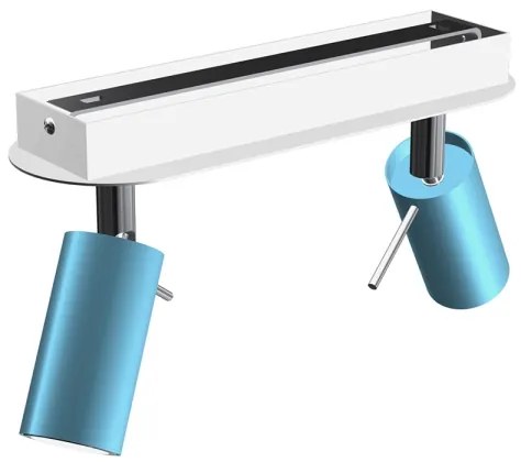 Bodové svietidlo PRESTON 2xGU10/MR11/40W/230V modrá