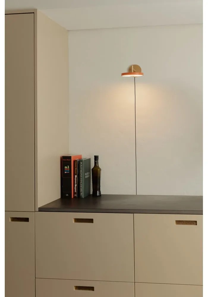 Oranžové LED nástenné svietidlo so stmievačom ø 15 cm Asteria Wall Short – UMAGE
