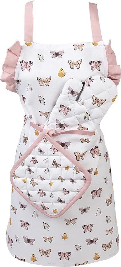 Balvnená detská chňapka podložka s motýlikmi Butterfly Paradise - 16*16 cm