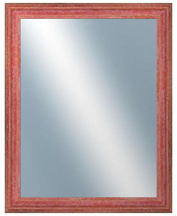 DANTIK - Zrkadlo v rámu, rozmer s rámom 40x50 cm z lišty LYON červená (2707)
