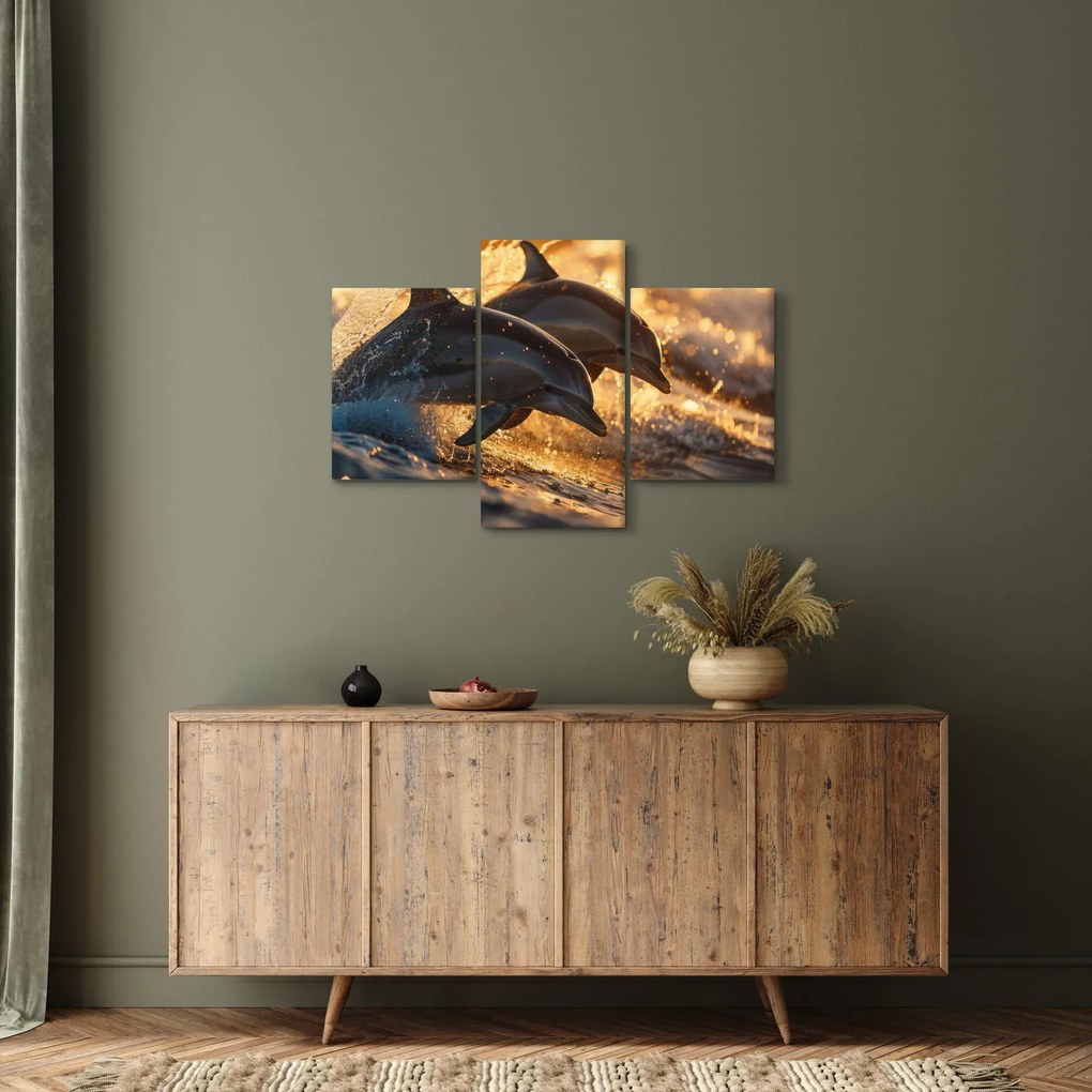 Obraz - Delfíny (90x60 cm)
