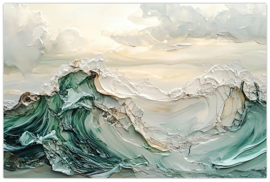 Obraz - 3D abstrakcie mora (90x60 cm)