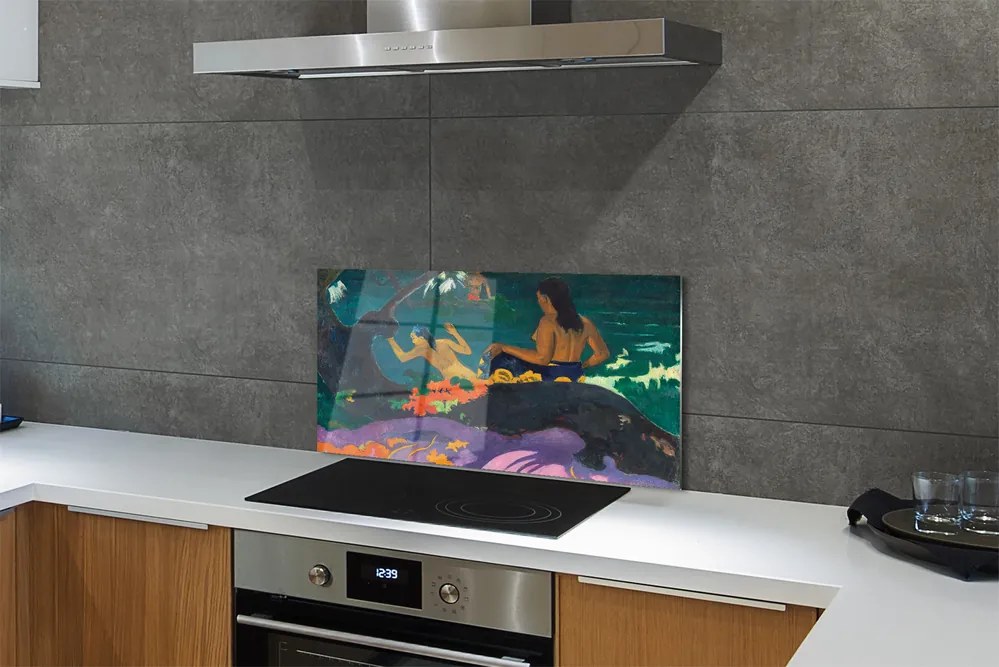 Sklenený obklad do kuchyne Art pôsobí na jazere 100x50 cm
