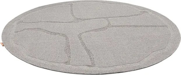 Koberec Agnella Morphic Organica sivý kruh