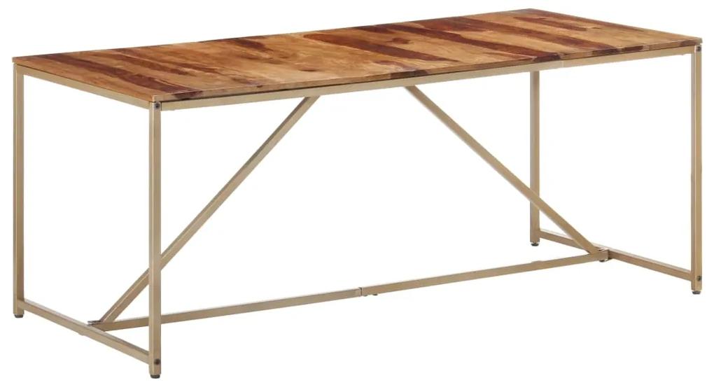 Jedálenský stôl 180x90x76 cm masívne sheeshamové drevo