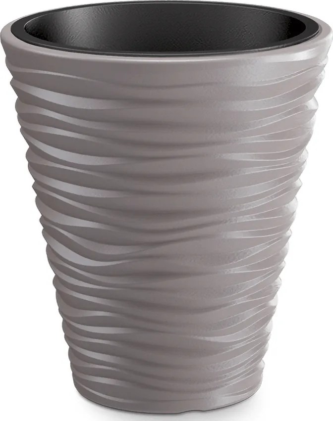 Plastový kvetináč DBSA400 38,8 cm - mocca