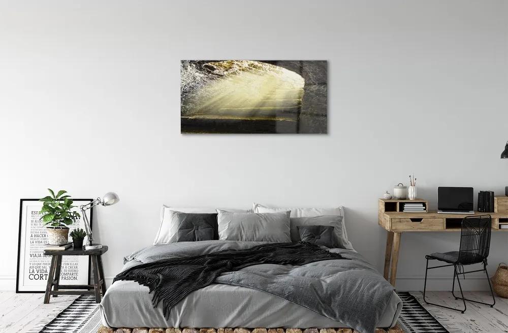 Sklenený obraz Schody 100x50 cm