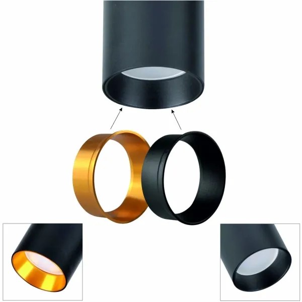 Stojacia lampa MARIBEL 3xGU10/12W/230V čierna