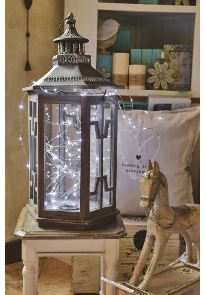 LED Vianočná vonkajšia reťaz 100xLED/15m IP44 studená biela