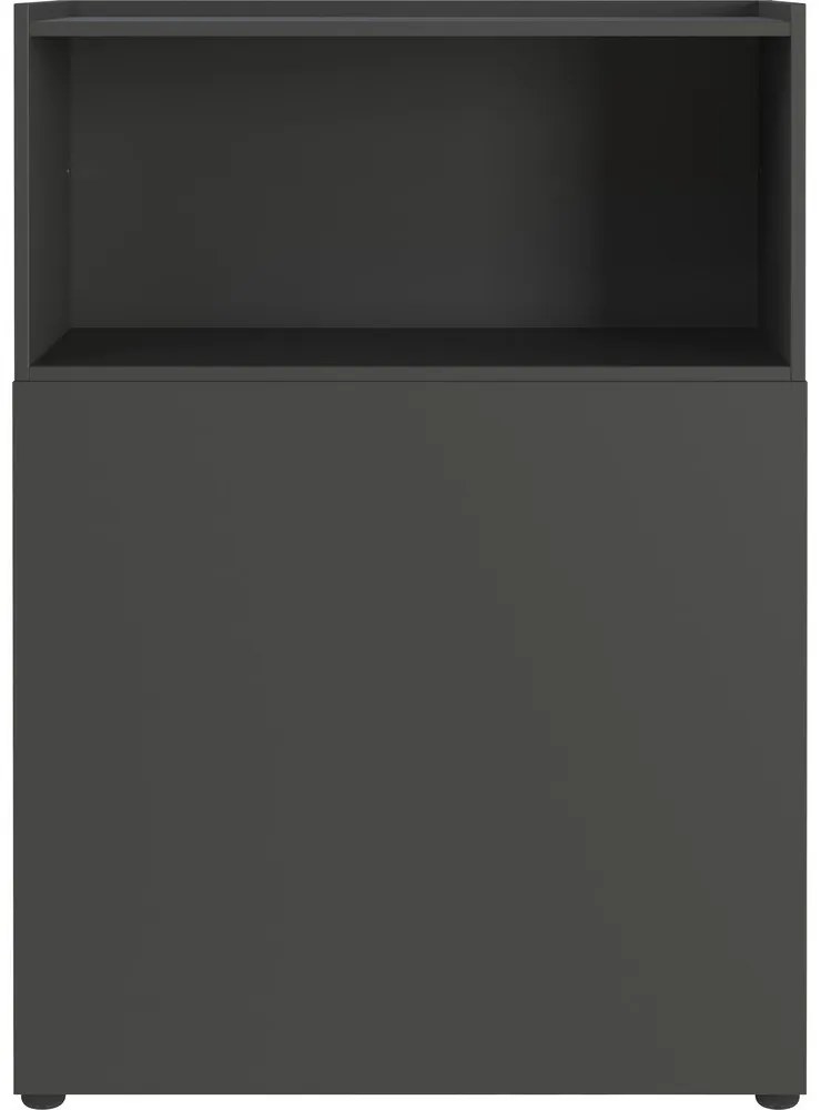 Antracitová knižnica 80x120 cm Mailand – Germania