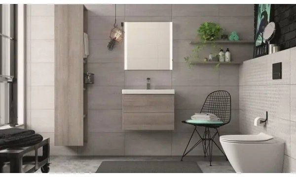 Cersanit K701-104 - Závesné WC s WC sedadlom CITY OVAL keramika/biela