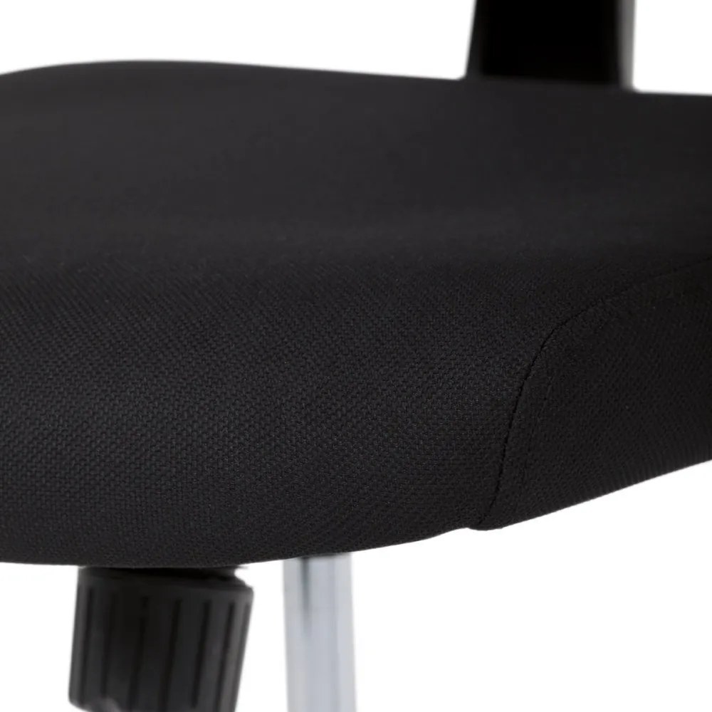 Kancelárska ergonomická stolička GRANT - sieť, látka, čierna