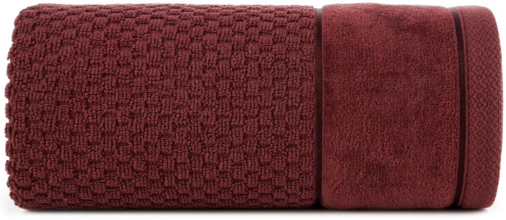 BAVLNENÝ UTERÁK FRIDA 70X140 CM BORDOVÁ