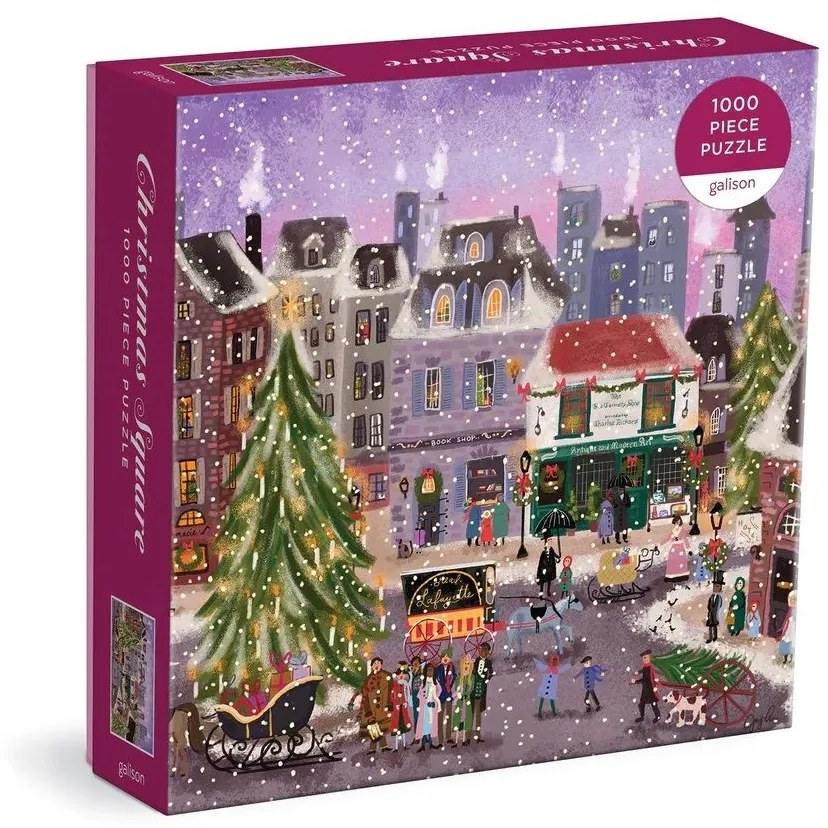 Galison Puzzle Vianočné námestie 1000 dielikov