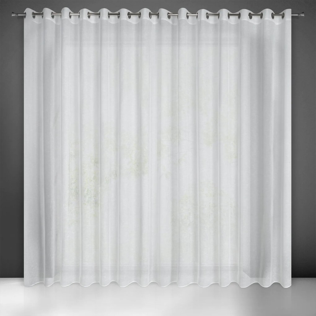 ZÁCLONA NA KRÚŽKOCH LEXY 300X250 CM BIELA