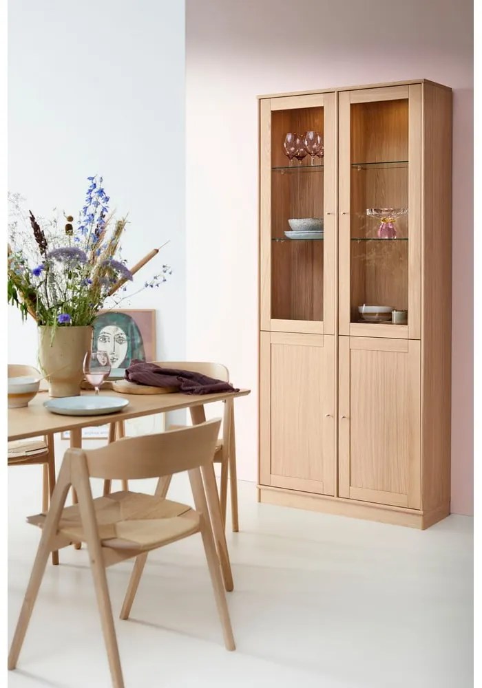 Vitrína s osvetlením v dekore duba 89x199 cm Mistral - Hammel Furniture