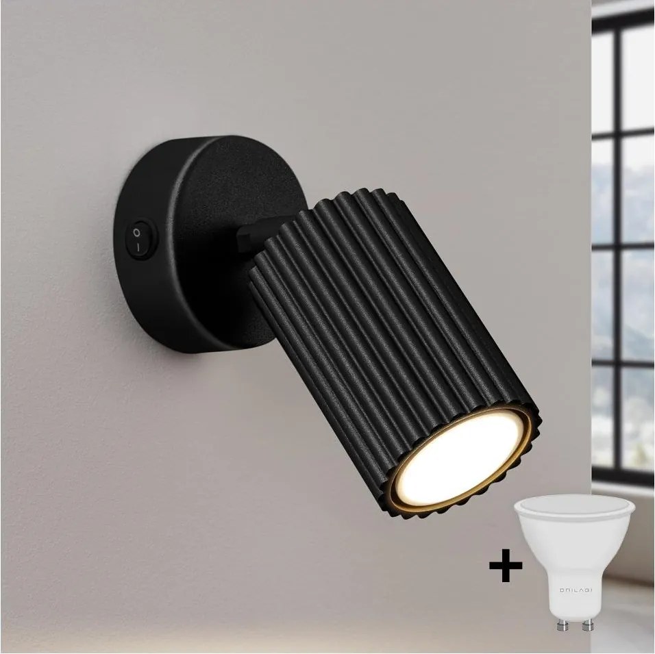 Brilagi - LED nástenné bodové svietidlo CRESTO 1xGU10/10W/230V čierna