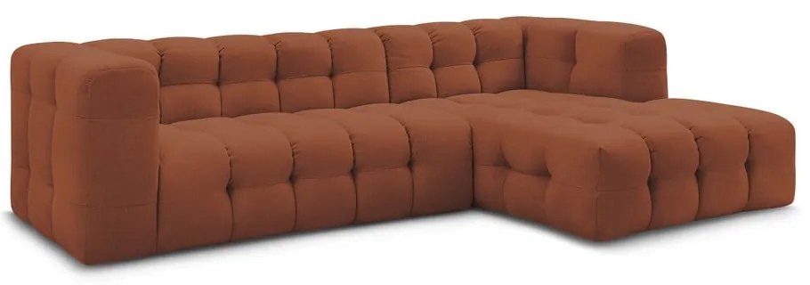 Rohová pohovka v tehlovej farbe Cloud – Bobochic Paris