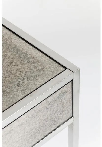 Moonscape písací stôl 120x60 cm sivý/chróm