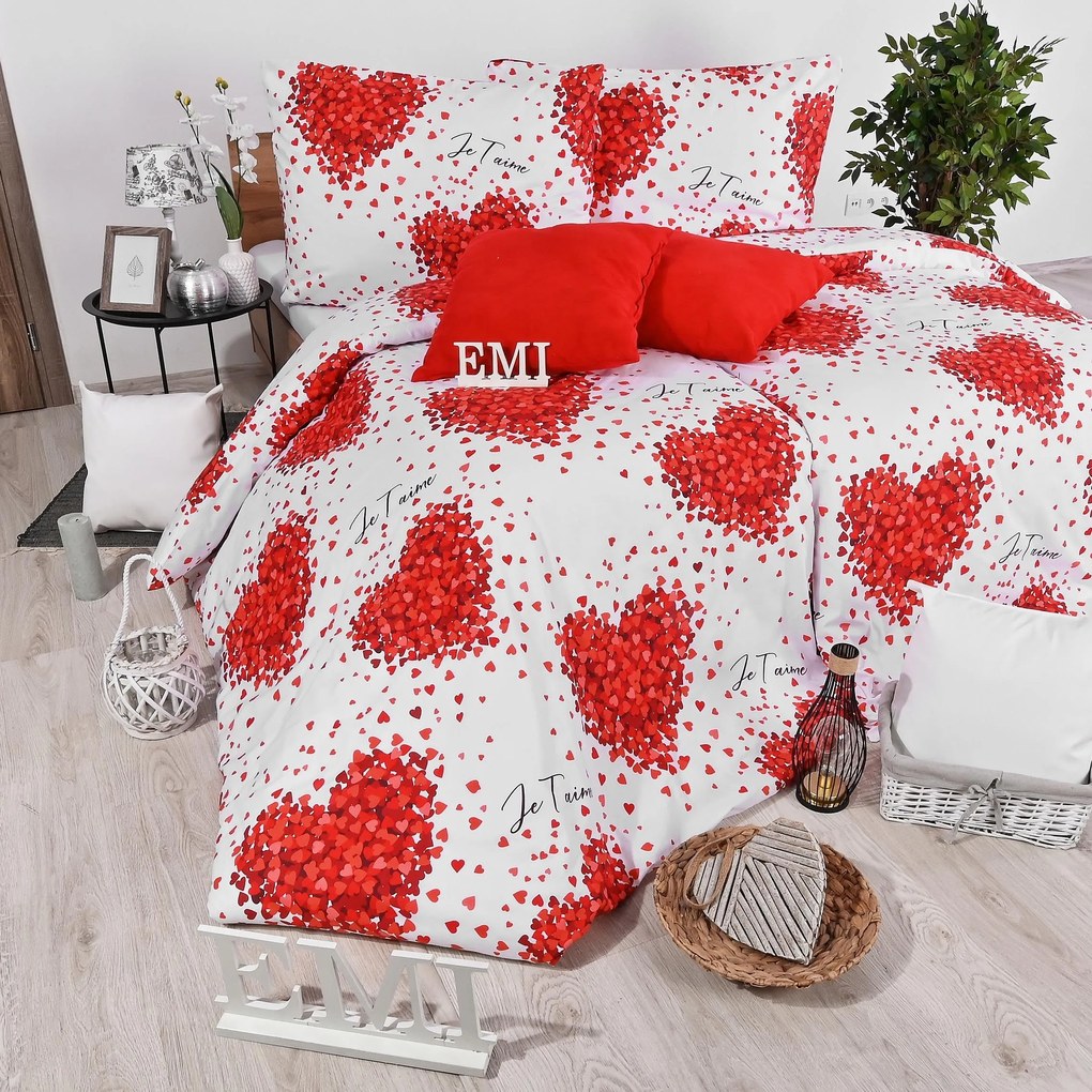 Posteľné obliečky Anica EMI: Štandardný set jednolôžko obsahuje 1x 140x200 + 1x 70x90