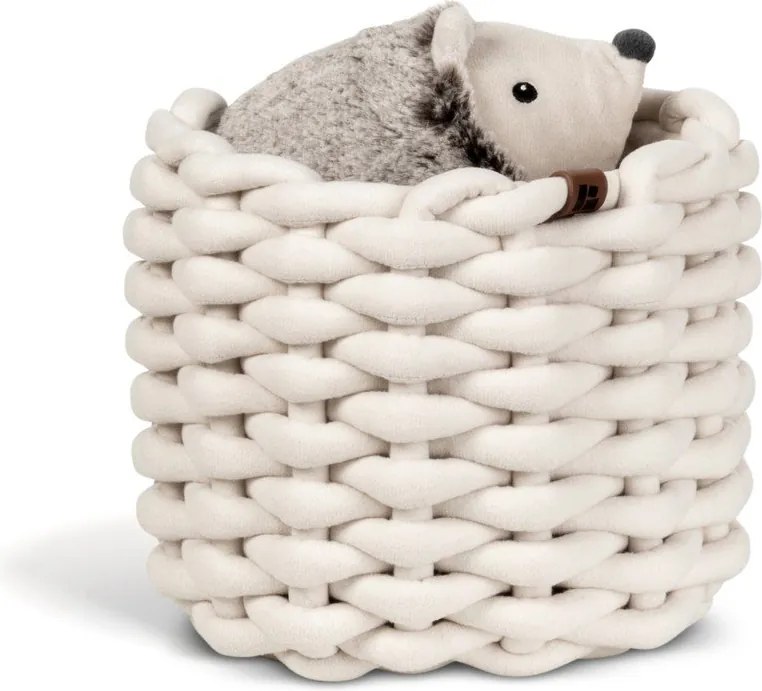 Látkový košík ø 21x17 cm Peach Skin Round S – Bigso